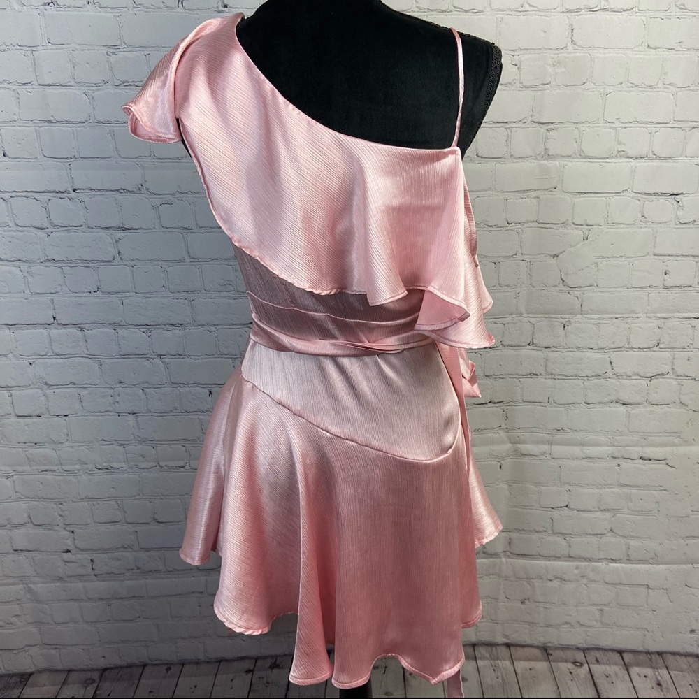 AXAX Wrap Ruffle Asymmetrical Top - Picture 3 of 9